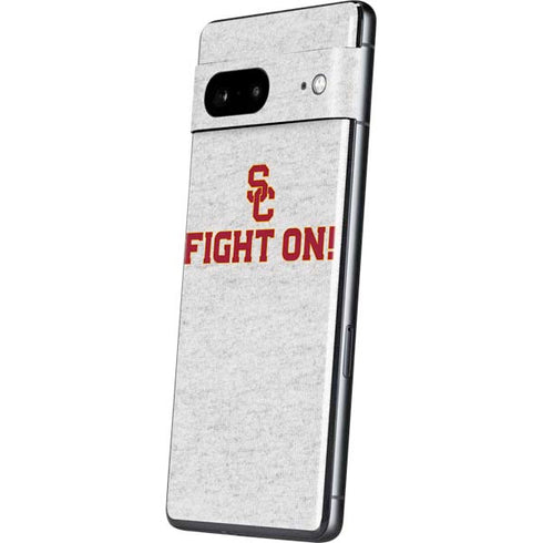 University of Southern California USC Fight On Grey Pixel Skins
